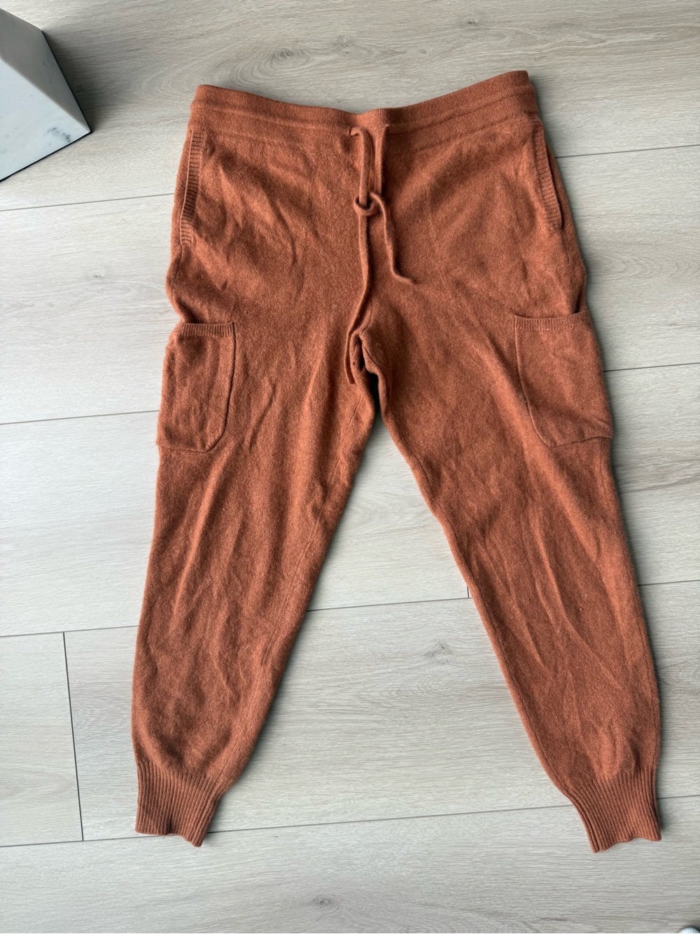 NAADAM Rust Orange Cashmere Pants - S